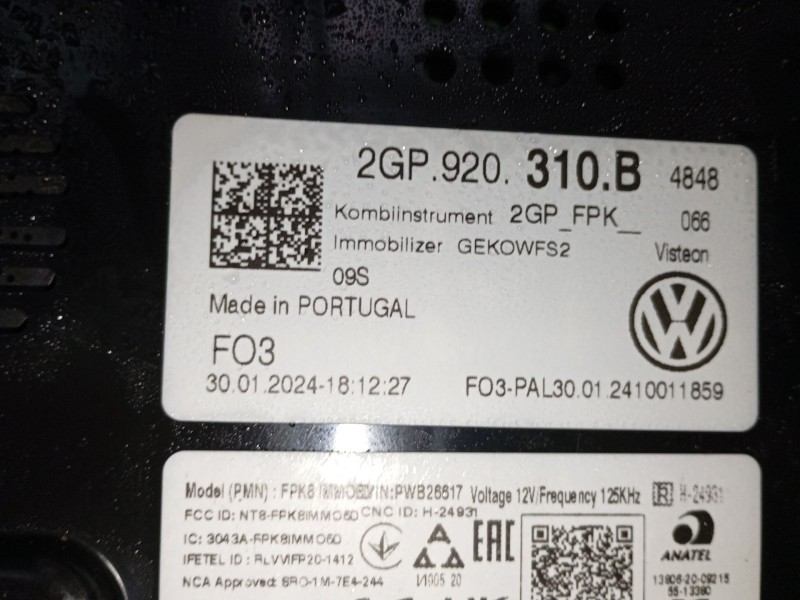 Recambio de cuadro instrumentos para volkswagen taigo (cs1) 1.0 tsi referencia OEM IAM   