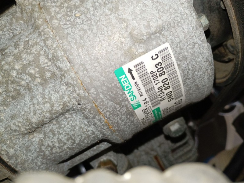 Recambio de compresor aire acondicionado para skoda fabia ii (542) 1.6 tdi referencia OEM IAM 5N0820803C  