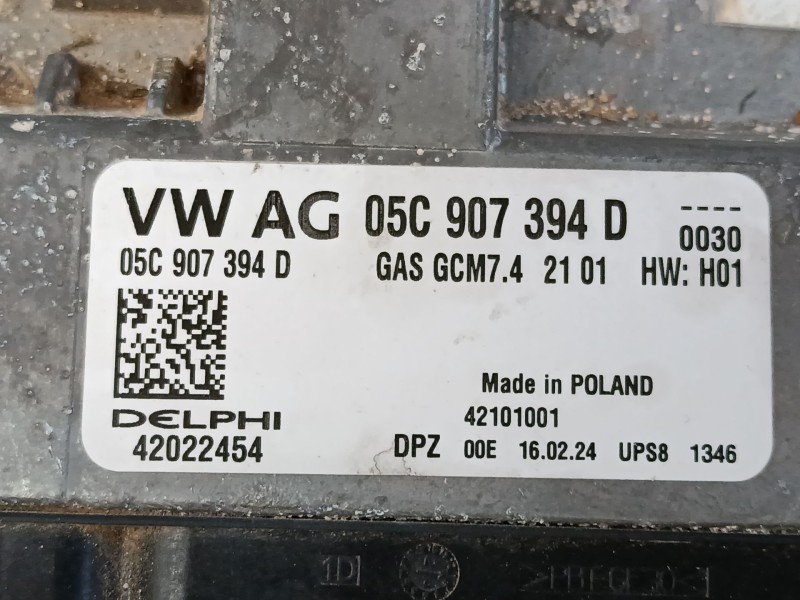 Recambio de centralita motor uce para volkswagen t-roc (a11, d11) 1.0 tsi referencia OEM IAM 05C907394D 42022454 