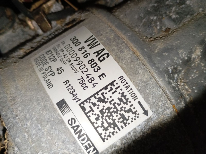 Recambio de compresor aire acondicionado para volkswagen taigo (cs1) 1.0 tsi referencia OEM IAM 3Q0816803E  