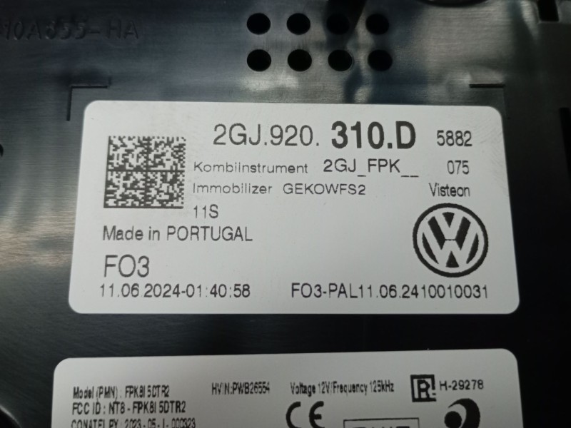 Recambio de cuadro instrumentos para volkswagen t-roc (a11, d11) 2.0 tdi scr referencia OEM IAM 2GJ920310D  