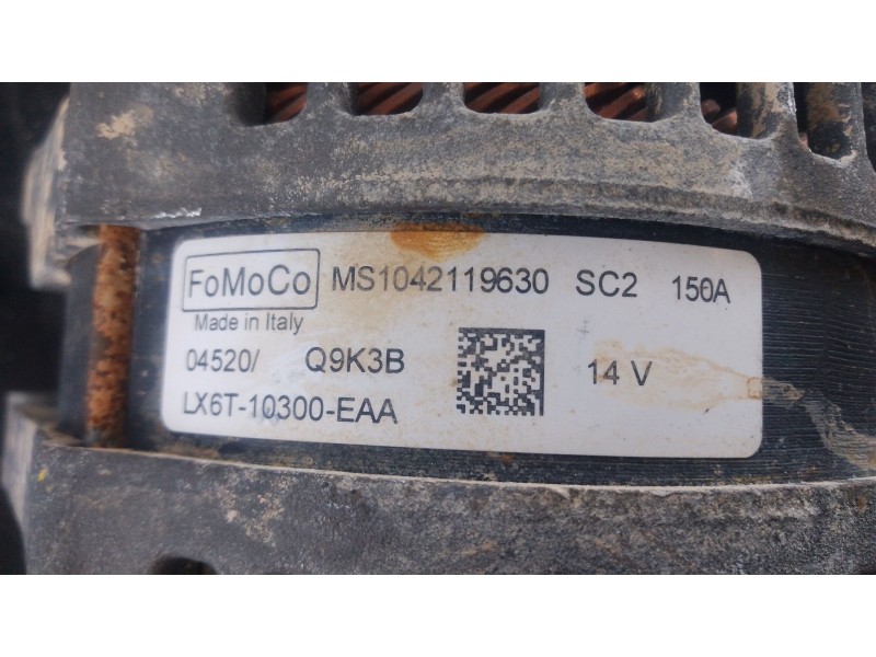 Recambio de alternador para ford focus iv (hn) 1.0 ecoboost referencia OEM IAM LX6T10300EAA  