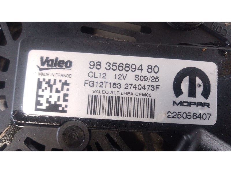 Recambio de alternador para opel corsa f (p2jo) 1.2 (68) referencia OEM IAM   