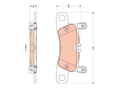 Recambio de pastillas freno traseras para porsche cayenne (92a) 3.0 diesel referencia OEM IAM GDB1876 3322938070830 
