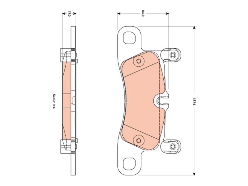 Recambio de pastillas freno traseras para porsche cayenne (92a) 3.0 diesel referencia OEM IAM GDB1876 3322938070830 
