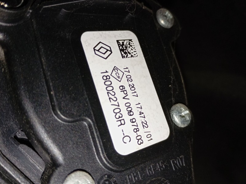 Recambio de pedal acelerador para dacia logan ii 1.5 dci / blue dci 75 referencia OEM IAM 180022703R  
