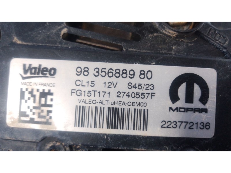 Recambio de alternador para peugeot 2008 ii (ud_, us_, uy_, uj_, ur_, uc_) 1.2 puretech 130 referencia OEM IAM   