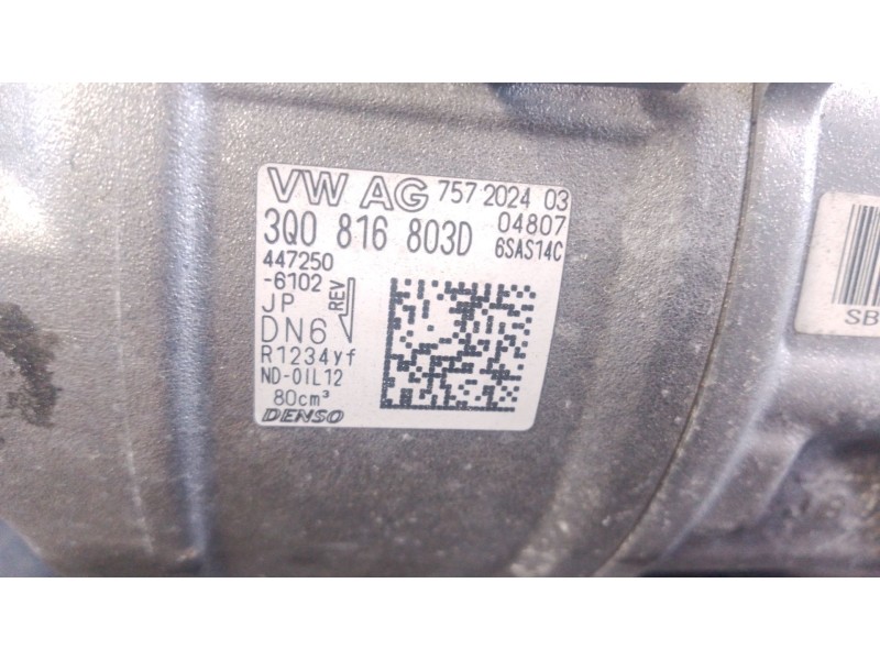 Recambio de compresor aire acondicionado para volkswagen t-roc (a11, d11) 2.0 tdi scr referencia OEM IAM   