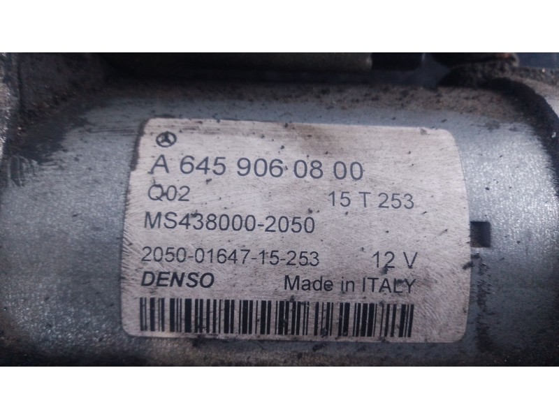 Recambio de motor arranque para mercedes-benz clase a (w176) a 200 cdi / d (176.008) referencia OEM IAM   