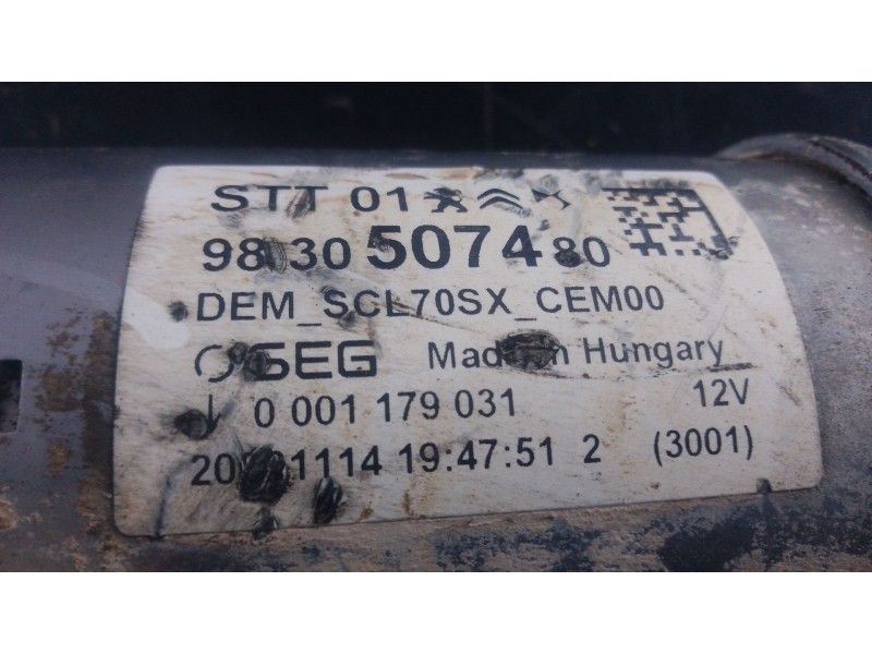 Recambio de motor arranque para peugeot 2008 ii (ud_, us_, uy_, uj_, ur_, uc_) 1.2 puretech 130 referencia OEM IAM   