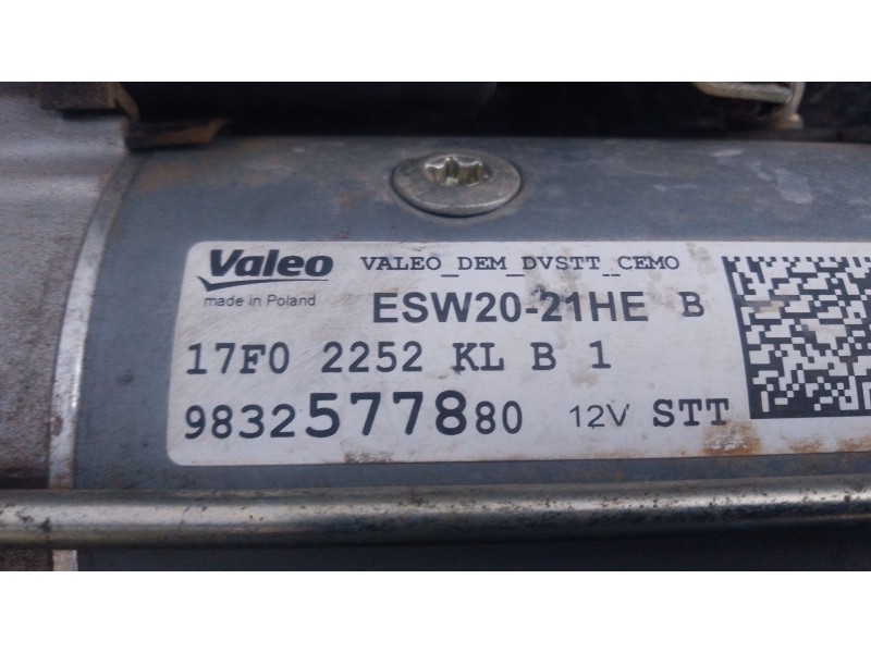 Recambio de motor arranque para citroën c5 aircross (ac_, aj_, ar_, a4_) 1.5 bluehdi 130 (acyhzj, acyhzr) referencia OEM IAM   