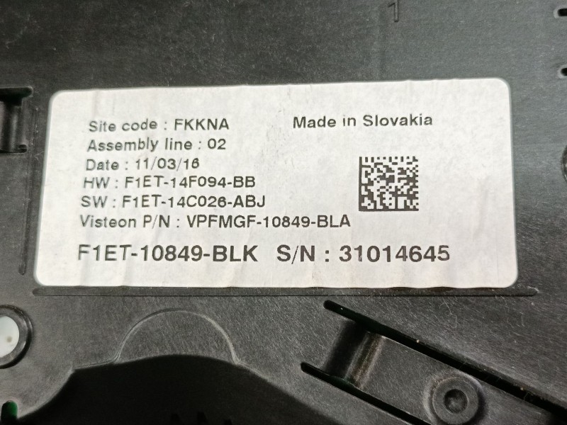 Recambio de cuadro instrumentos para ford focus iii turnier 1.5 tdci referencia OEM IAM F1ER10849BLK  