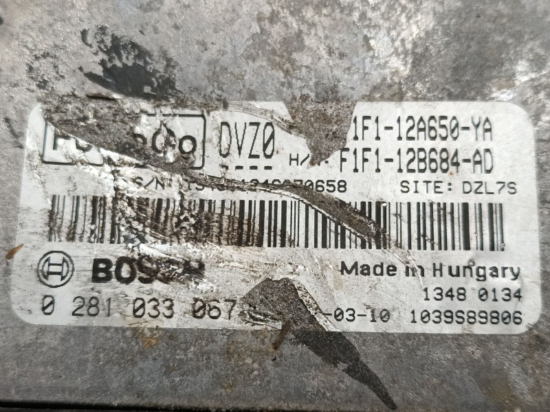 Recambio de centralita motor uce para ford focus iii turnier 1.5 tdci referencia OEM IAM F1F112B684AD 0281033067 