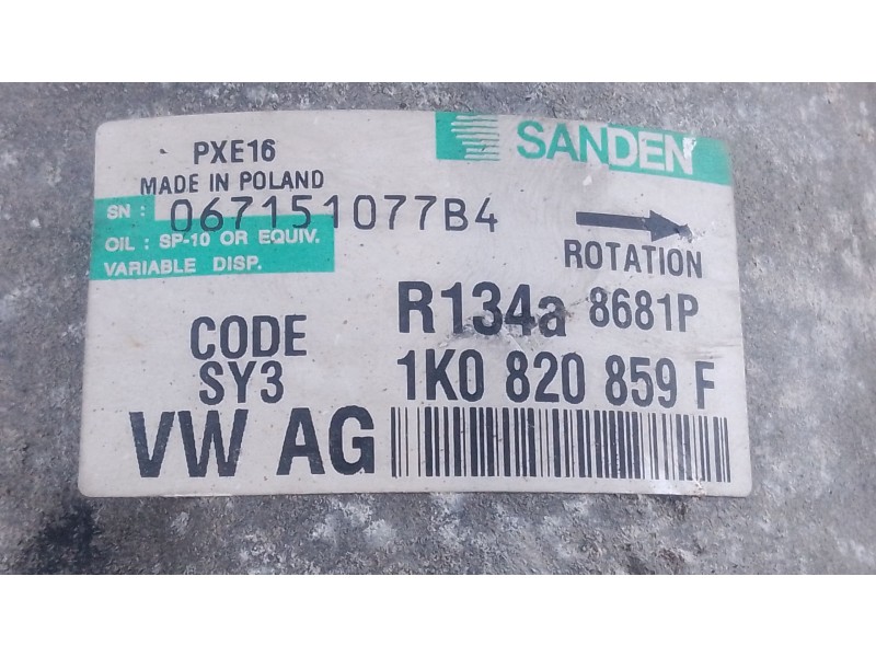 Recambio de compresor aire acondicionado para volkswagen touran (1t1, 1t2) 1.9 tdi referencia OEM IAM   