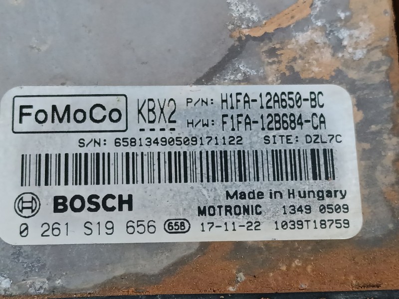 Recambio de centralita motor uce para ford focus iii 1.0 ecoboost referencia OEM IAM H1FA12A650BC 0261S19656 