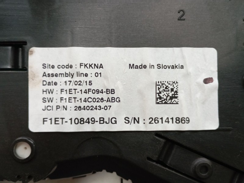 Recambio de cuadro instrumentos para ford focus iii turnier 1.6 ti referencia OEM IAM F1ET10849BJG  