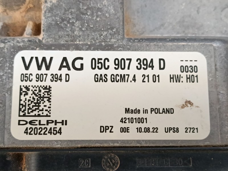 Recambio de centralita motor uce para volkswagen t-cross (c11, d31) 1.0 tsi referencia OEM IAM 05C907394D 42022454 
