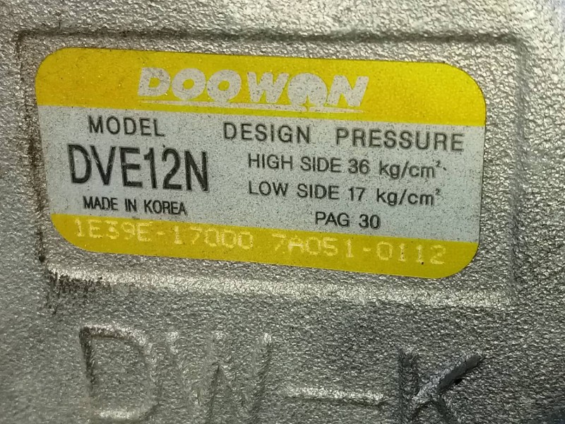 Recambio de compresor aire acondicionado para kia rio (yb) concept referencia OEM IAM 1E39E17000 7A0510112 P3-A1-24-1