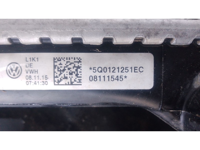Recambio de radiador agua para seat leon (5f1) 1.6 tdi referencia OEM IAM   