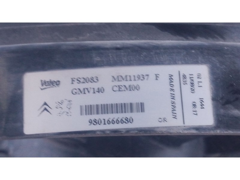 Recambio de electroventilador para citroën c4 cactus 1.5 bluehdi 100 referencia OEM IAM   