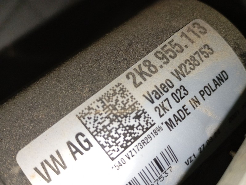 Recambio de motor limpia delantero para volkswagen caddy v furgoneta/monovolumen (sba, sbh) 2.0 tdi bmt referencia OEM IAM 2K895