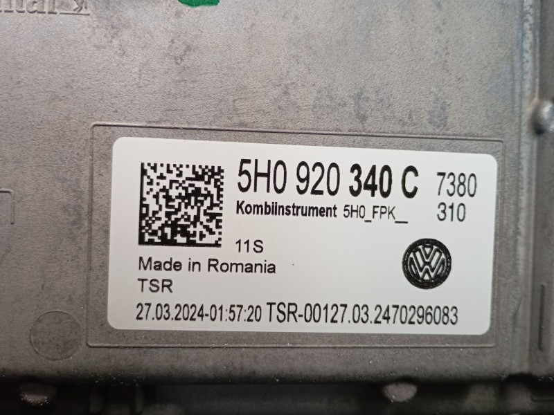 Recambio de cuadro instrumentos para volkswagen caddy v furgoneta/monovolumen (sba, sbh) 2.0 tdi bmt referencia OEM IAM 5H092034