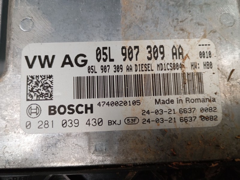 Recambio de centralita motor uce para volkswagen caddy v furgoneta/monovolumen (sba, sbh) 2.0 tdi bmt referencia OEM IAM 05L9073
