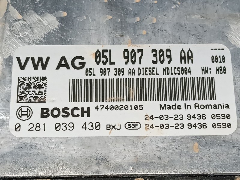 Recambio de centralita motor uce para volkswagen caddy v furgoneta/monovolumen (sba, sbh) 2.0 tdi bmt referencia OEM IAM 05L9073