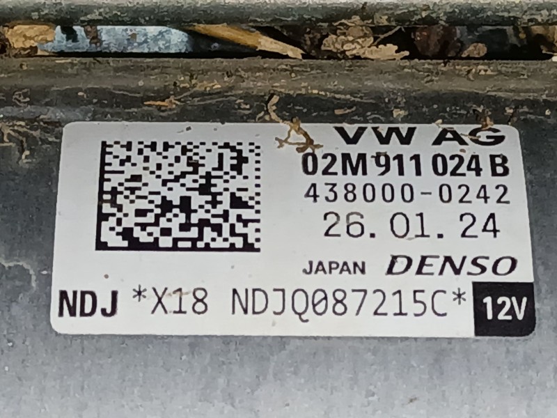 Recambio de motor arranque para volkswagen caddy v furgoneta/monovolumen (sba, sbh) 2.0 tdi bmt referencia OEM IAM 02M911024B  