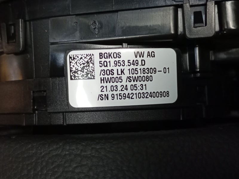 Recambio de anillo airbag para volkswagen caddy v furgoneta/monovolumen (sba, sbh) 2.0 tdi bmt referencia OEM IAM 5Q1953549D  