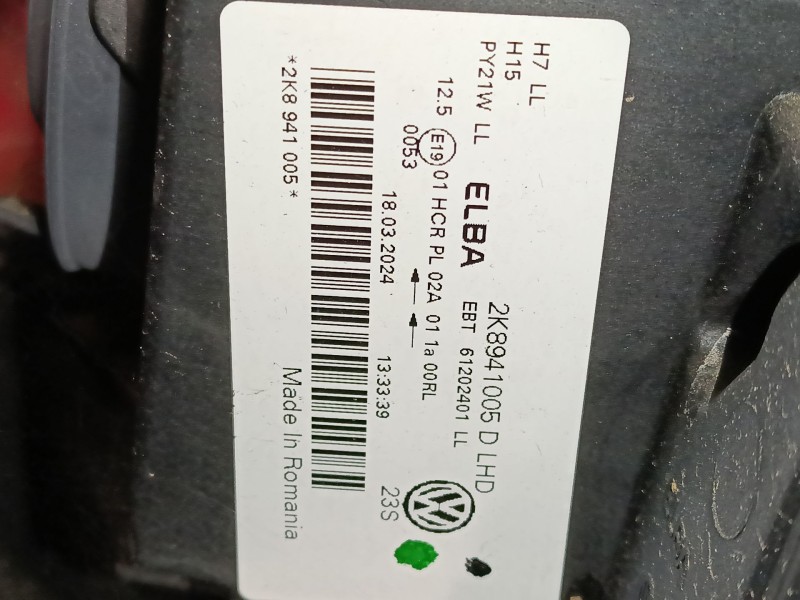 Recambio de faro izquierdo para volkswagen caddy v furgoneta/monovolumen (sba, sbh) 2.0 tdi bmt referencia OEM IAM 2K8941005D  