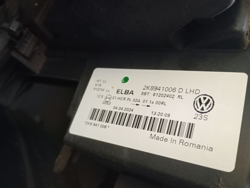 Recambio de faro derecho para volkswagen caddy v furgoneta/monovolumen (sba, sbh) 2.0 tdi bmt referencia OEM IAM 2K8941006D  