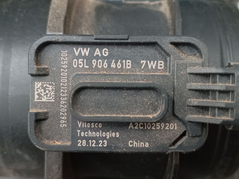 Recambio de caudalimetro para volkswagen caddy v furgoneta/monovolumen (sba, sbh) 2.0 tdi bmt referencia OEM IAM 05L906461B  