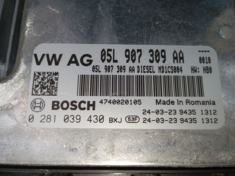 Recambio de centralita motor uce para volkswagen caddy v furgoneta/monovolumen (sba, sbh) 2.0 tdi bmt referencia OEM IAM 05L9073