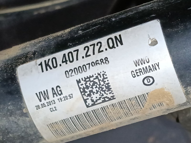 Recambio de transmision delantera derecha para volkswagen touran (1t3) 1.6 tdi referencia OEM IAM 1KO407272QN  