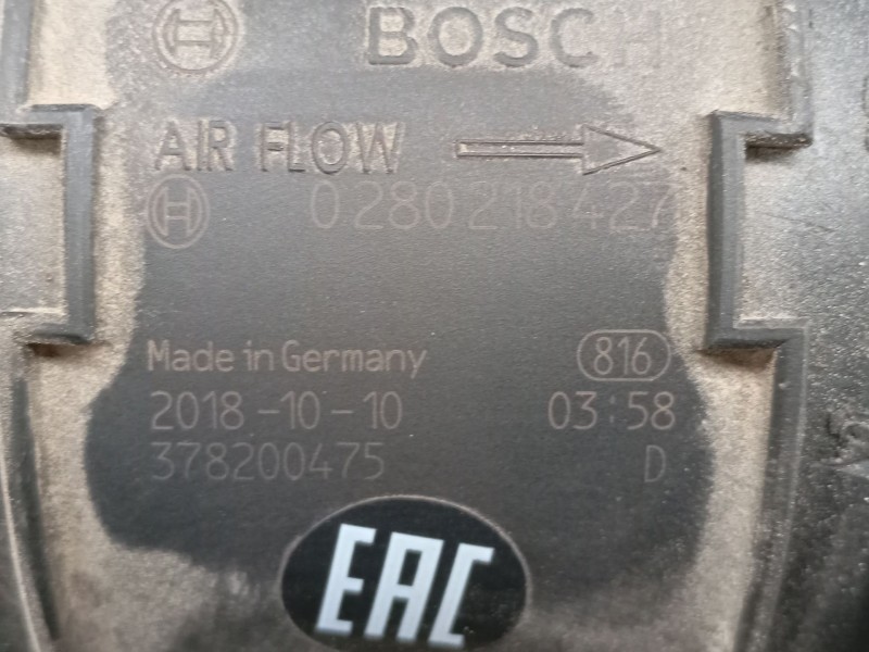 Recambio de caudalimetro para opel insignia a (g09) 2.0 cdti (68) referencia OEM IAM 0280218427 378200475 