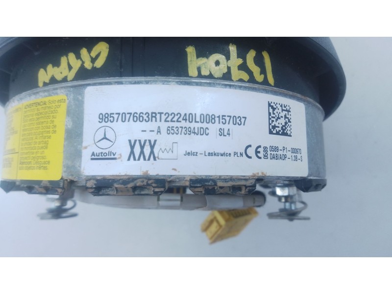 Recambio de airbag delantero izquierdo para mercedes-benz citan furgoneta/monovolumen (w420) 1.5 110 cdi (420.623) referencia OE