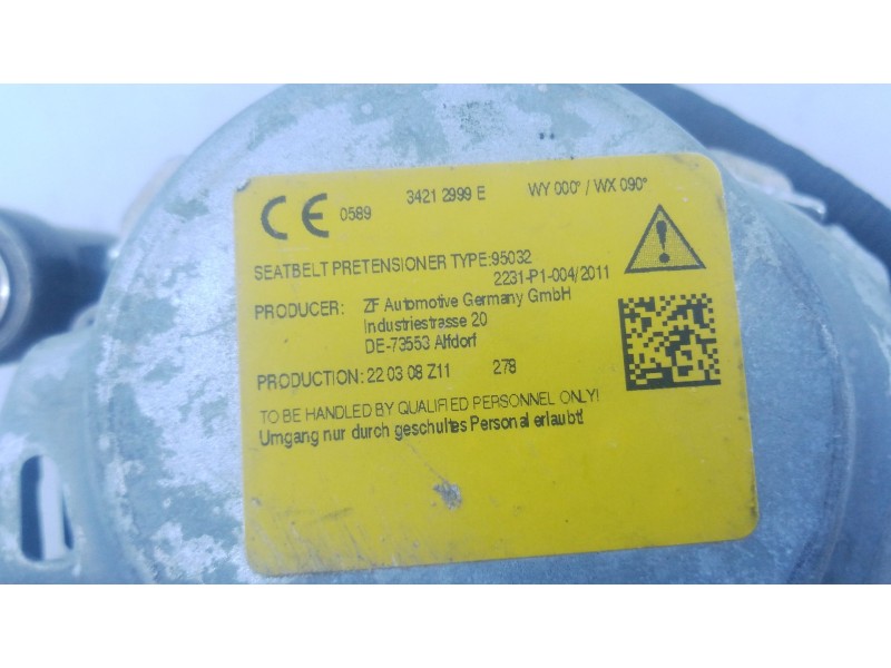 Recambio de cinturon seguridad trasero izquierdo para audi q2 q2 30 tdi referencia OEM IAM   