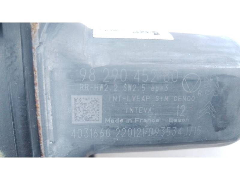 Recambio de elevalunas trasero derecho para peugeot 208 ii (ub_, up_, uw_, uj_) e-208 referencia OEM IAM   