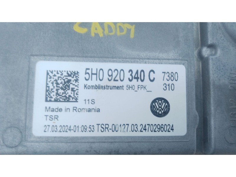 Recambio de cuadro instrumentos para volkswagen caddy v furgoneta/monovolumen (sba, sbh) 2.0 tdi bmt referencia OEM IAM 5H092034