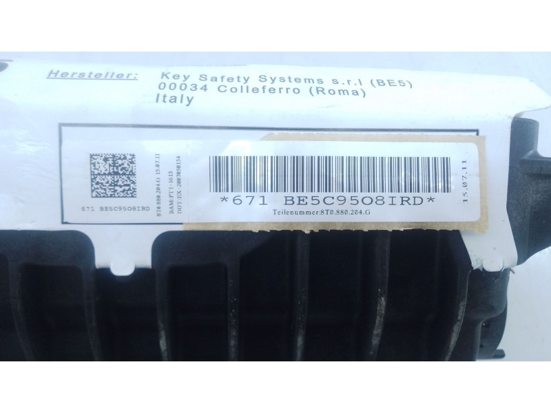 Recambio de airbag delantero derecho para audi a5 sportback (8t) 2.0 tdi (105kw) referencia OEM IAM 8T0880204G  E1-B2-4-2