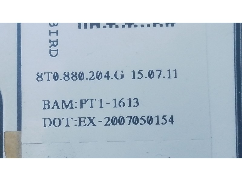 Recambio de airbag delantero derecho para audi a5 sportback (8t) 2.0 tdi (105kw) referencia OEM IAM 8T0880204G  E1-B2-4-2