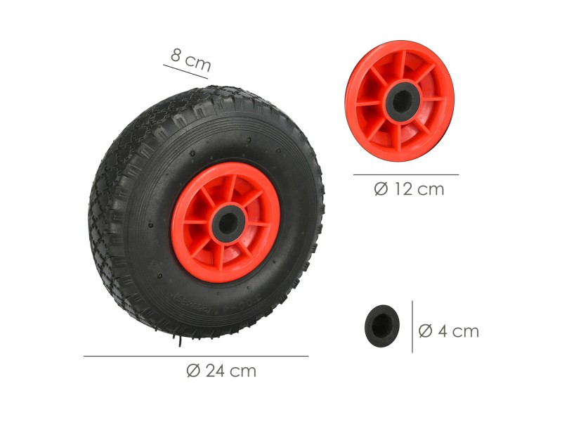 Recambio de rueda para universal rueda carretilla almacen / llanta plastico 20mm referencia OEM IAM 11110605 8435450414831 TIEND