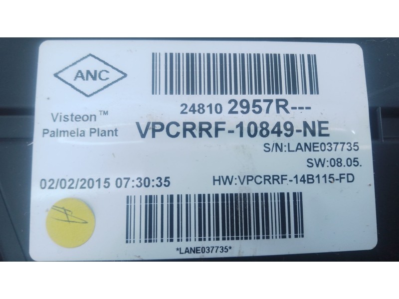 Recambio de cuadro instrumentos para renault clio iv (bh_) 1.5 dci 75 referencia OEM IAM 248102957R  
