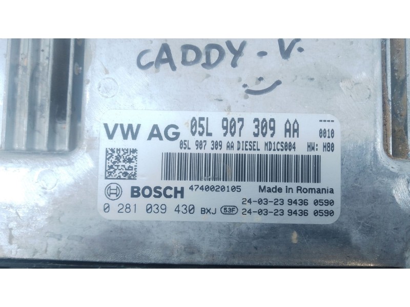 Recambio de centralita motor uce para volkswagen caddy v furgoneta/monovolumen (sba, sbh) 2.0 tdi bmt referencia OEM IAM 05L9073