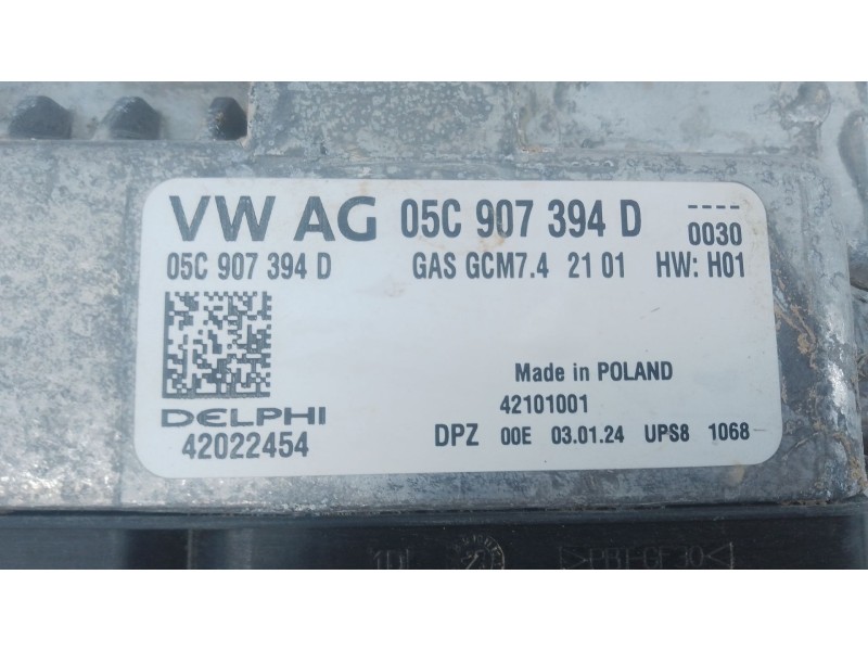 Recambio de centralita motor uce para volkswagen t-roc (a11, d11) 1.0 tsi referencia OEM IAM 05C907394D  
