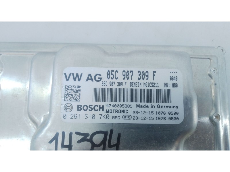 Recambio de centralita motor uce para volkswagen t-cross (c11, d31) 1.0 tsi referencia OEM IAM 05C907309F 0261S107K0 