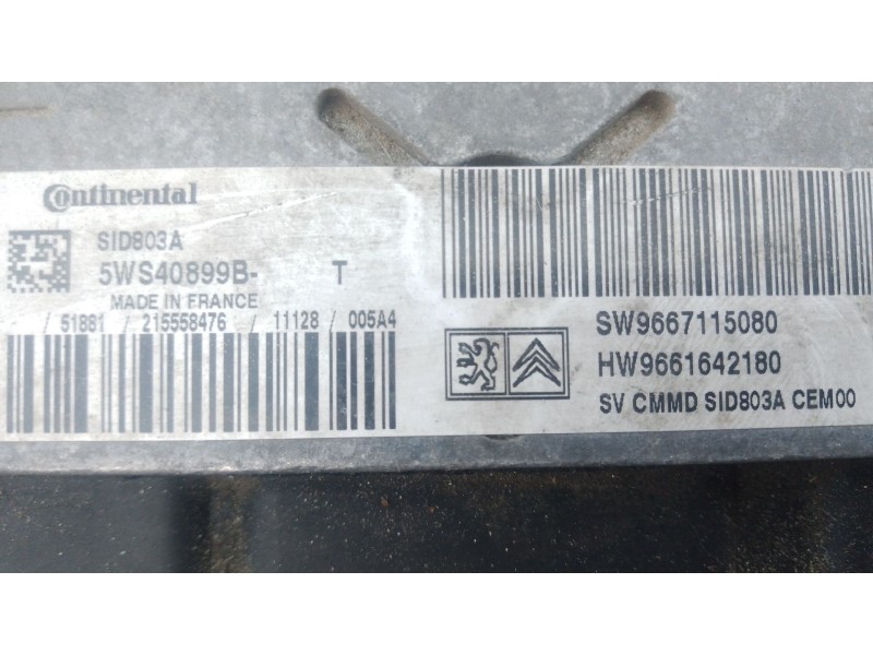 Recambio de centralita motor uce para fiat scudo autobús (270_, 272_) 2.0 d multijet referencia OEM IAM 9667115080 5WS40899B 