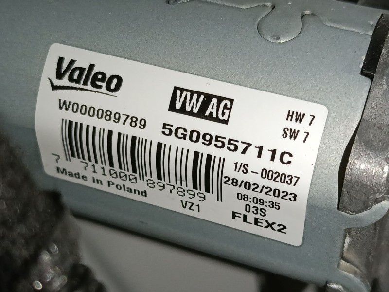 Recambio de motor limpia trasero para skoda scala (nw1) 1.0 tsi referencia OEM IAM   