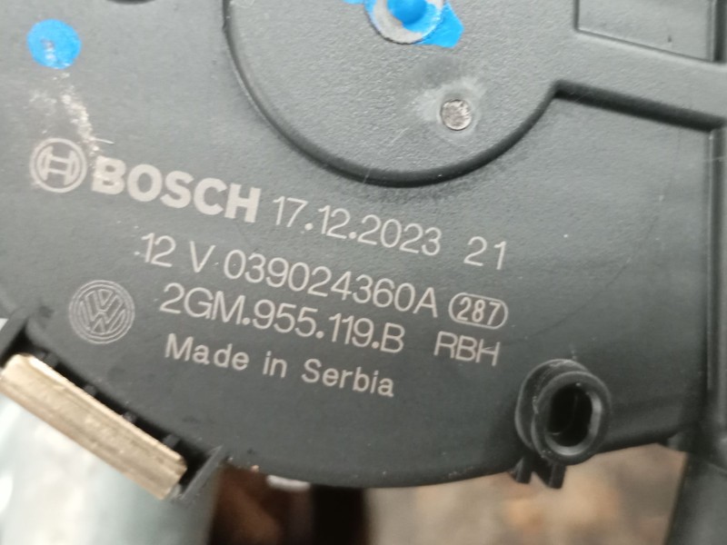 Recambio de motor limpia delantero para skoda kamiq (nw4) 1.0 tsi referencia OEM IAM 2GM955119B  